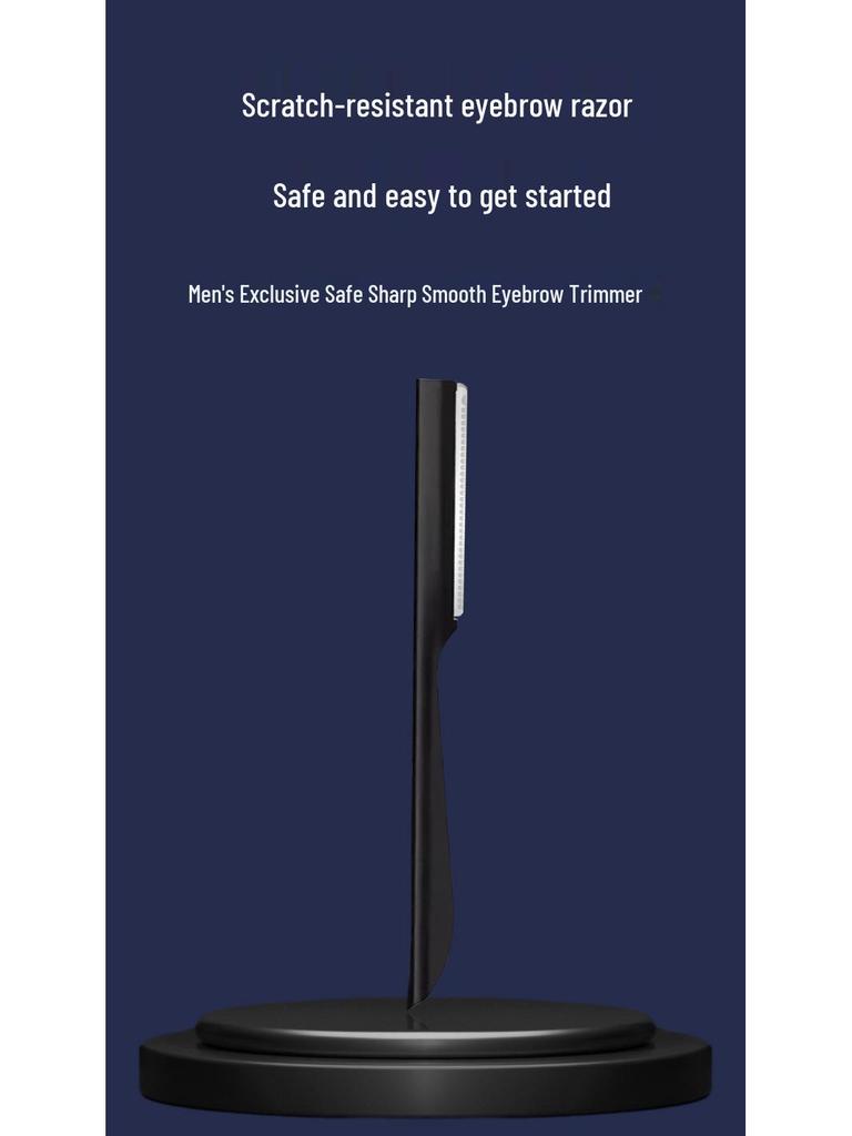 Kratzfester Augenbrauen- und Gesichtsbehaarungstrimmer für Herren: Anfängerfreundlicher Rasierer mit Mikronetz für sichere Haarentfernung