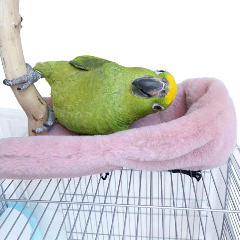 Winter Warm Bird Shawl Nest Corner Parrot Blanket Pet Small Animal Hanging Tent Cage Decoration for Parakeet Lovebird Cockatiel