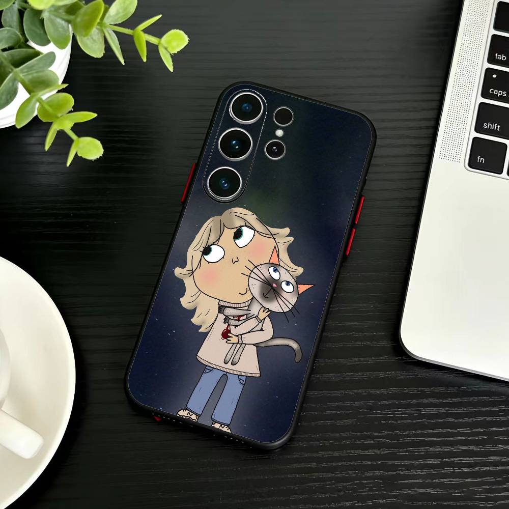 

F-Charlie and Lola Cartoon Phone Case For Samsung S26,S25,S24,S23,S22,S21,S20,Plus,Fe,Lite,Others Black Cover Samsung S23plus5G