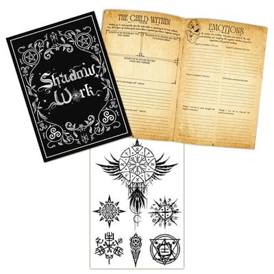 Mystical Dark Aesthetic Journal Tarot Tracking Notebook with 42 Sheets For Daily Journaling Spiritual Reflection
