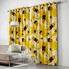 Yellow Fallen Leaves And Fruits Home Decor Window Curtains Bedroom Kitchen Curtain Panel Curtains for Living Room