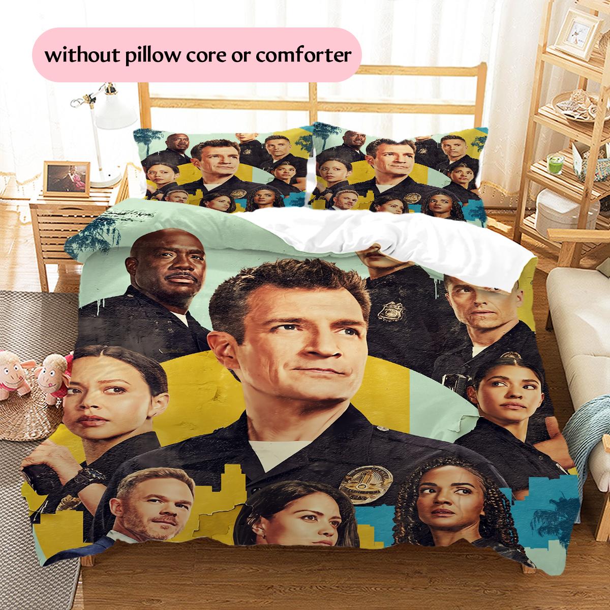 Постельное белье с узором «Новичок» Домашний декор Подарок на день рождения (1 пододеяльник + 2 наволочки, без наполнителя) 155x200cm