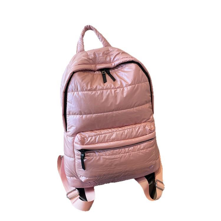 Schoolbag new popular cotton clothes backpack women's casual versatile space cotton backpack wholesale large capacity lightweight bag