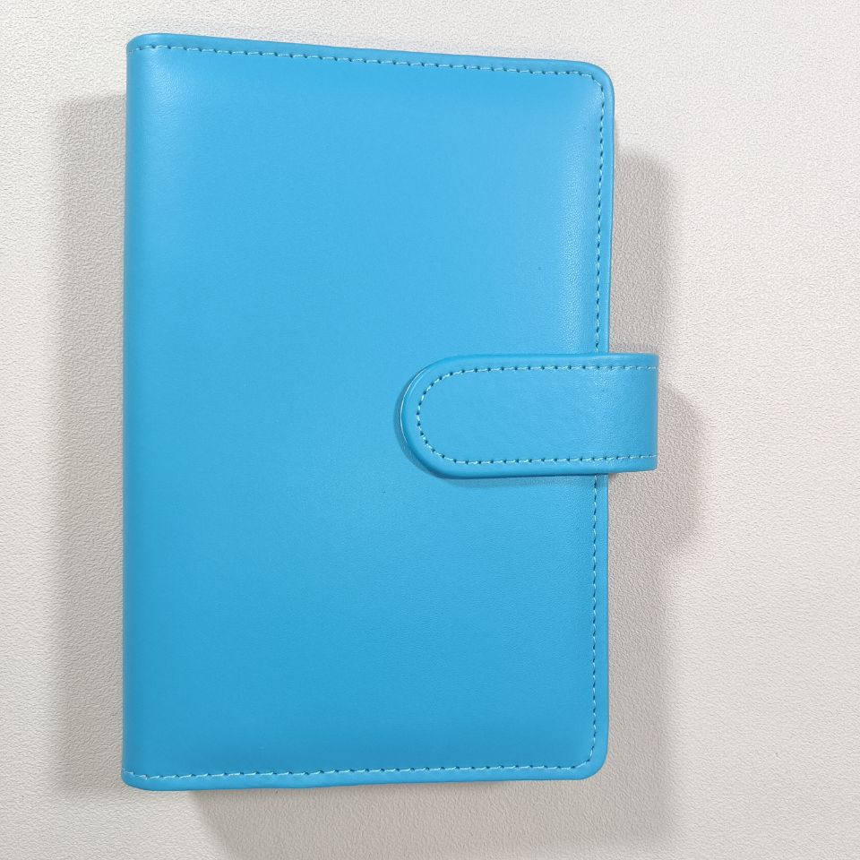 A4 A5 A6 Budget Binder File Holder Loose Leaf PU Leather Notebook Budget Binder with Prong Rings for Students Journal Business
