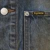 Supreme Distressed Selvedge Trucker Jacket Washed Indigo