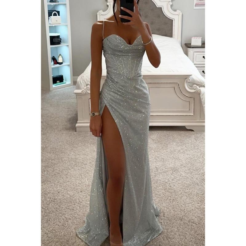 New Party Fashion Suspender Dress, Loose Casual Split-ended Women's Dress