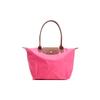 Longchamp Le Pliage Original 31 Button Zipper Closure Long Handle Canvas With Leather Trim Dumpling Tote Handbag Large Women handbags Pink 1899089P73