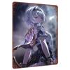 Custom Anime Girl Metal Wall Art Decor Modern Home Decoration for Living Room Bedroom Office