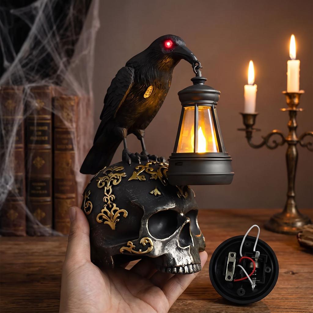 Lampe d'Halloween Ornement Décoratif pour Décoration d'Intérieur Gothic Sinistre Affichage