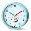 Cute Cartoon Alarm Clock Panda Silent Quartz Loudspeaker Mute Table Desk Clock for Kids Bedroom Nursery Study Room Decor