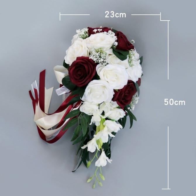 Wedding Bride Bouquet Artificial Rose Flower Decoration Bouquet