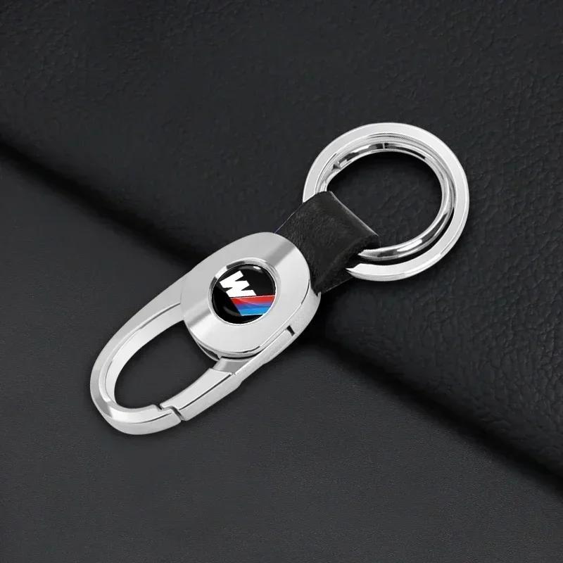 1Pcs Leather Key Chain Car Keyring Pendant Keychain Decor Styling For BMW E34 E36 E60 E90 E46 E39 E70 F10 F20 F30 X5 X6 X1 M3 M5 M6