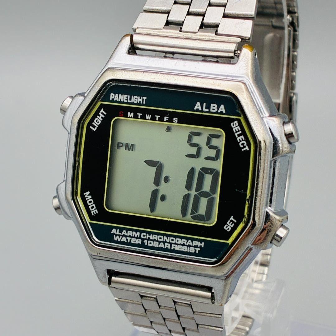 [Operation/Y2K] SEIKO ALBA Digital W136 Panel Light Retro