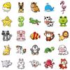 50 Cartoon Animal Graffiti Waterproof Decorative Stickers Kids Reward Stickers