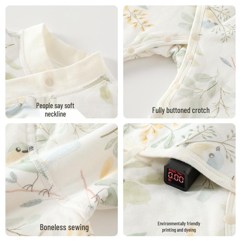 Quilted Baby Onesie: Unisex Autumn/Winter Romper for Newborns