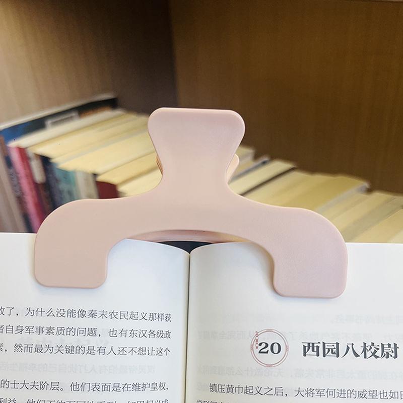 Simple Fixed Book Clips Frosted Transparent Page Holder For Reading Tool Memo Clip Kawaii Desk Accessories Practical Note Holder