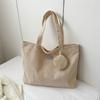 Women Corduroy Tote Handbag Zipper Vintage Tote Bag Foldable Retro Shoulder Bag with Coin Bag Large Capacity Versatile Sling Bag MIT