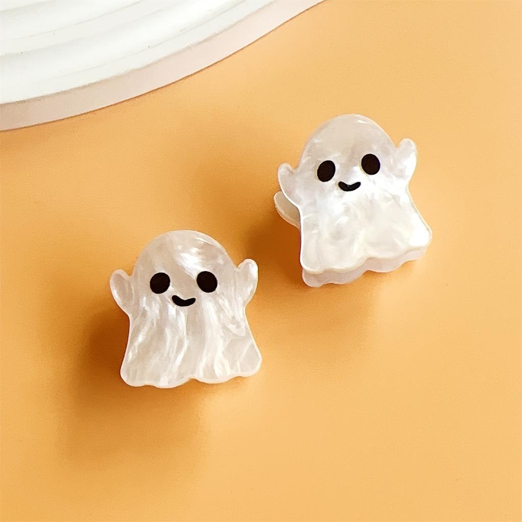 2pcs Halloween party personality funny bat pumpkin spider small grab clip niche fashion versatile braided hair accessories
