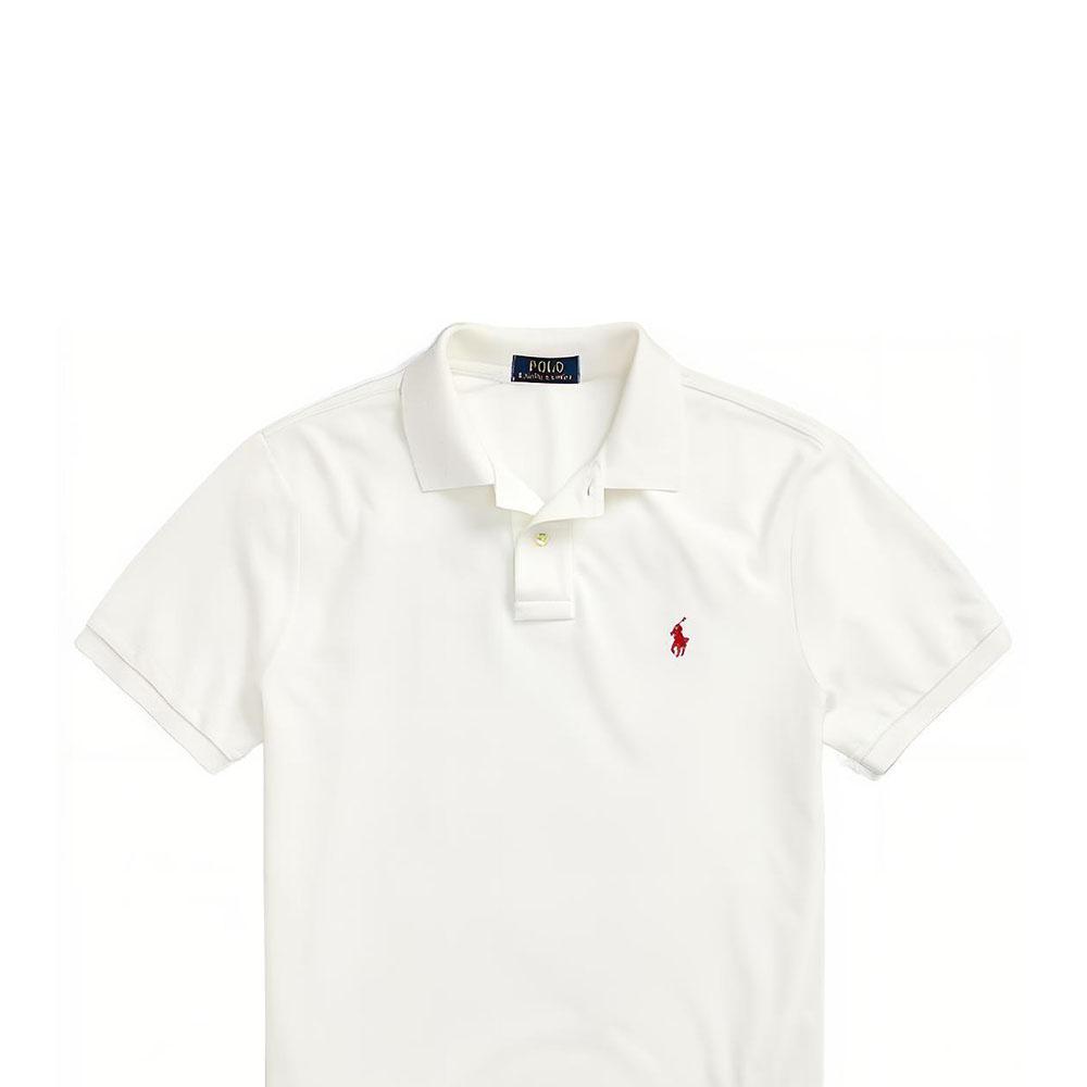 Polo Ralph Lauren SS23 Lunar New Year Collection Back Print Slim Fit Cotton Short Sleeve Polo Shirt Men tops White MNPOKNI1N822112-100