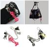 Trendy Graffiti Letter Silicone Keychain Edgy Soft Silicon Key Pendant Waterproof Graffiti Letter Designs Key Rings