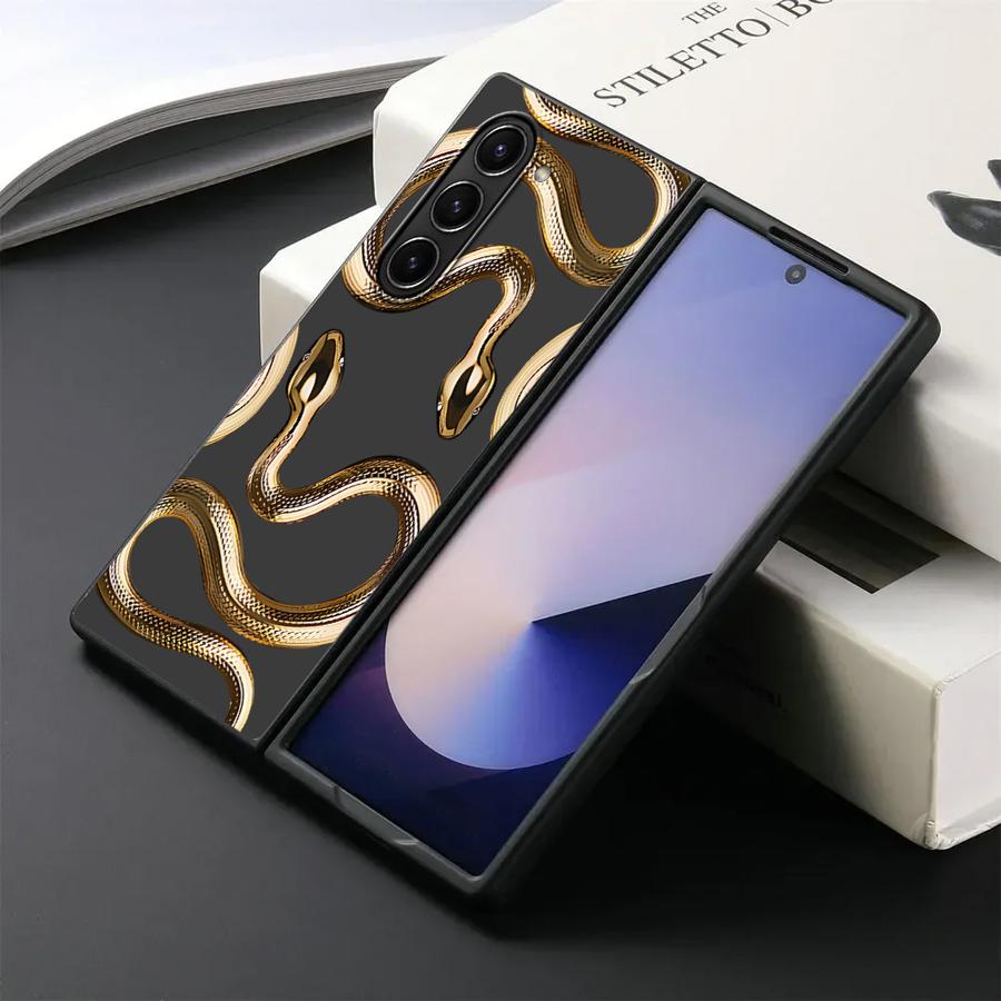 

Back Phone Cover Case for Samsung Galaxy ZFold6 ZFold7 ZFold3 ZFold5 ZFold4 Z Fold 7 6 5 4 3 Snake Graphic Galaxy Z Fold7