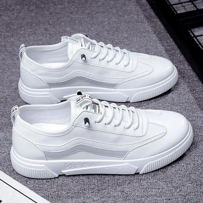 Herbst Hohe Qualität Männlich Koreanische Version des Trends Männliche Schuhe Studenten Atmungsaktiv Lässig Kleine Weiße Brettschuhe