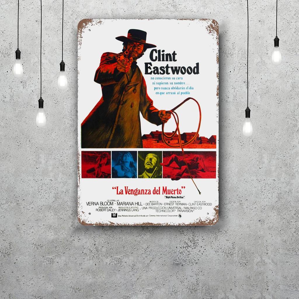 Clint Eastwood Metal Signs wall decor Vintage Tin Signs Captain Metal Poster Decor for Bar Pub Club Wall Decoration