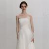 French Simple Light Wedding Dress, Elegant Tube Top and Thin Engagement Dress, High-end Sensual Bride Travel Photography, Going Out Dress