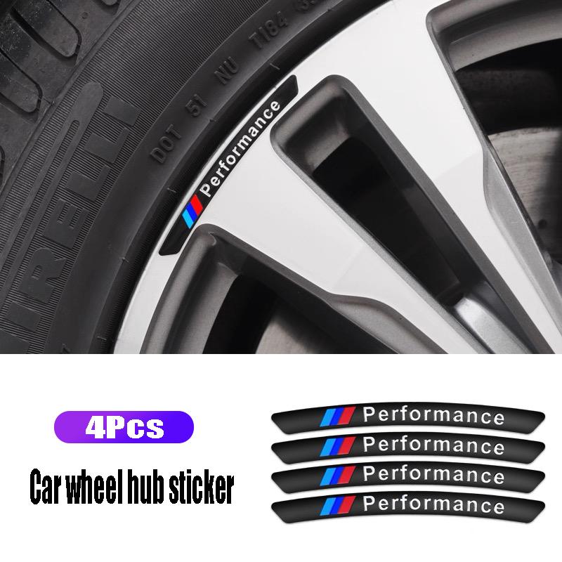 BERV3 Car Wheel Hub Aluminum Alloy Sticker Decorative Accessories For BMW X1 X2 X3 X5 X4 X6 X7 iX3 F20 F10 F07 E70 E46 E90 E92 E