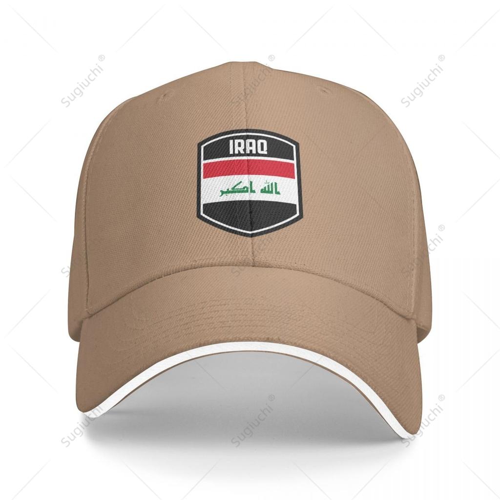 Multifunction Iraq Flag Shield Sandwich Baseball Cap Unisex Sports Casual Caps Golf Hat Fishing Outdoors