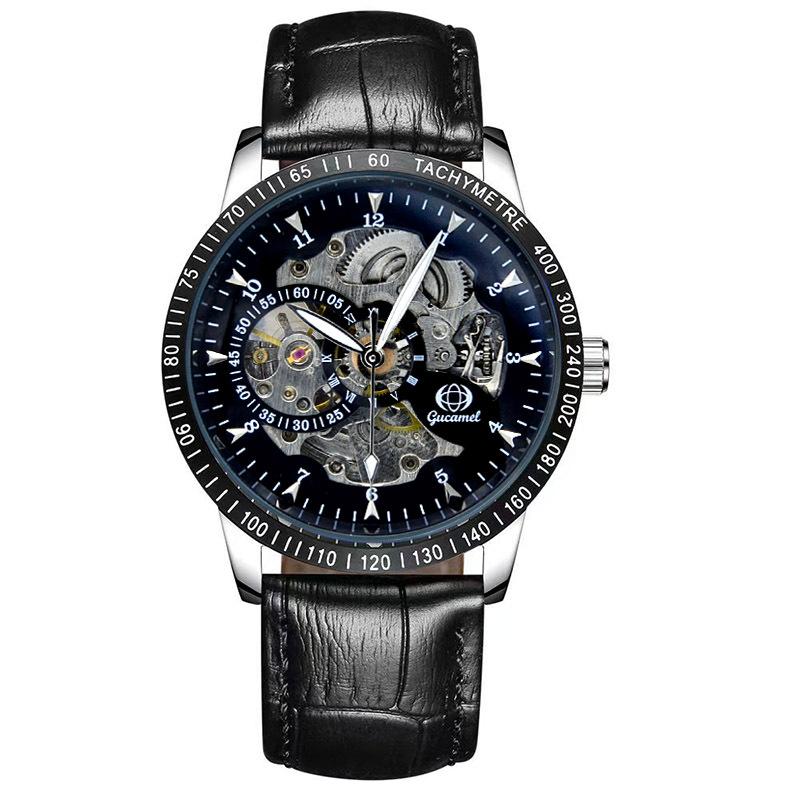 

Новые часы механические с автоподзаводом, топ-бренд, бизнес, полые, модные, мужские