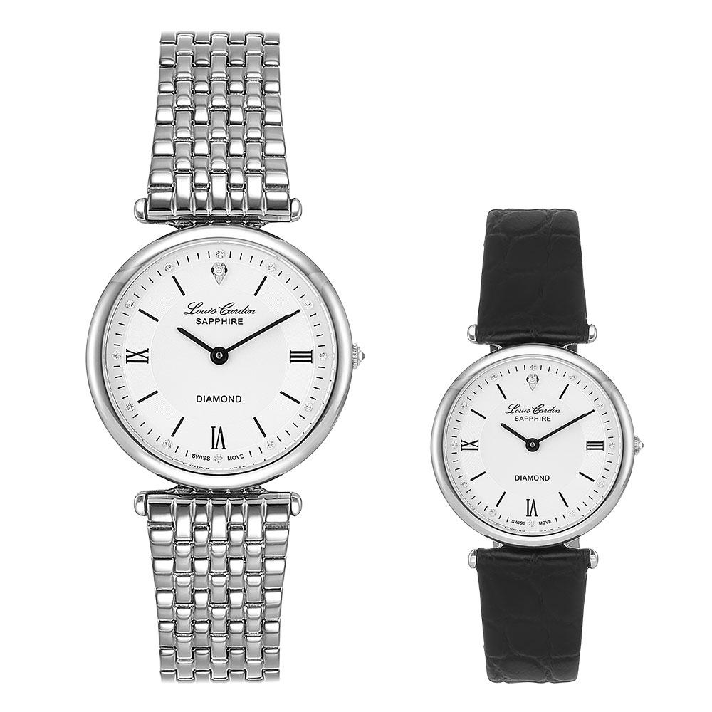 Luiseukadin Lc704Wt_L Women'S Diamond Ultra-Slim Metal Watch