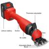 2200 tr/min 2 vitesses Kit électrique sans fil pour mouton chèvre Tondeuse 6000 mAh Ciseaux pour animaux de ferme Coupeur Ciseaux à laine pour Batterie 110-220V