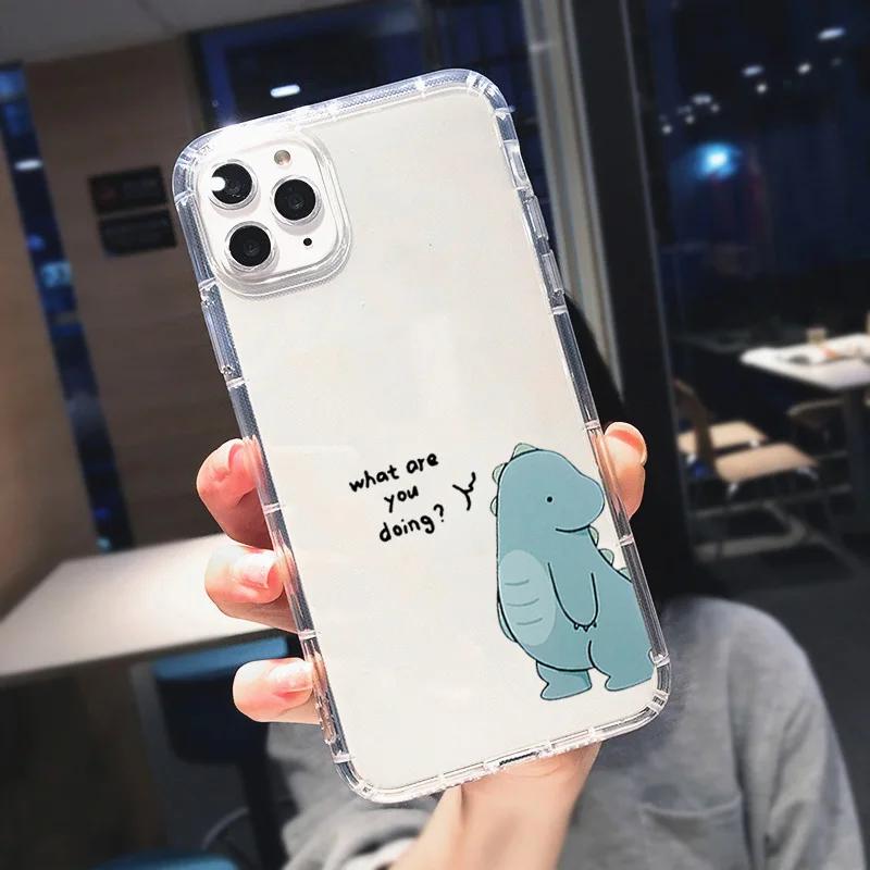 Cute Dinosaur Couple Phone Case For Samsung Galaxy S22 S26 S23 S24 S25 Ultra Plus Cartoon Cover For Galaxy S24+ S23+ S22+ Fundas
