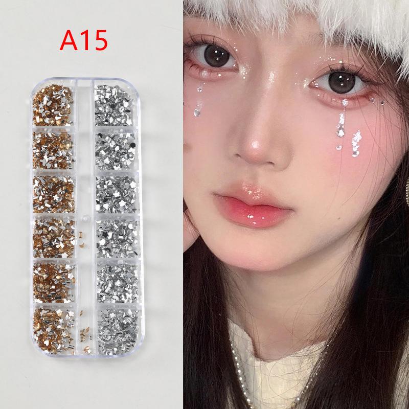 Crystal Facial Tattoo Festival Jewels Self-Adhesive Body Gems Stickers Bling Rhinestones Makeup Face Eye Sticker For Party