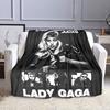 "Lady Gaga Judas Graphic Blanket Design" Patterned flannel blanket perfect for the bedroom living room, sofa, or a little nap