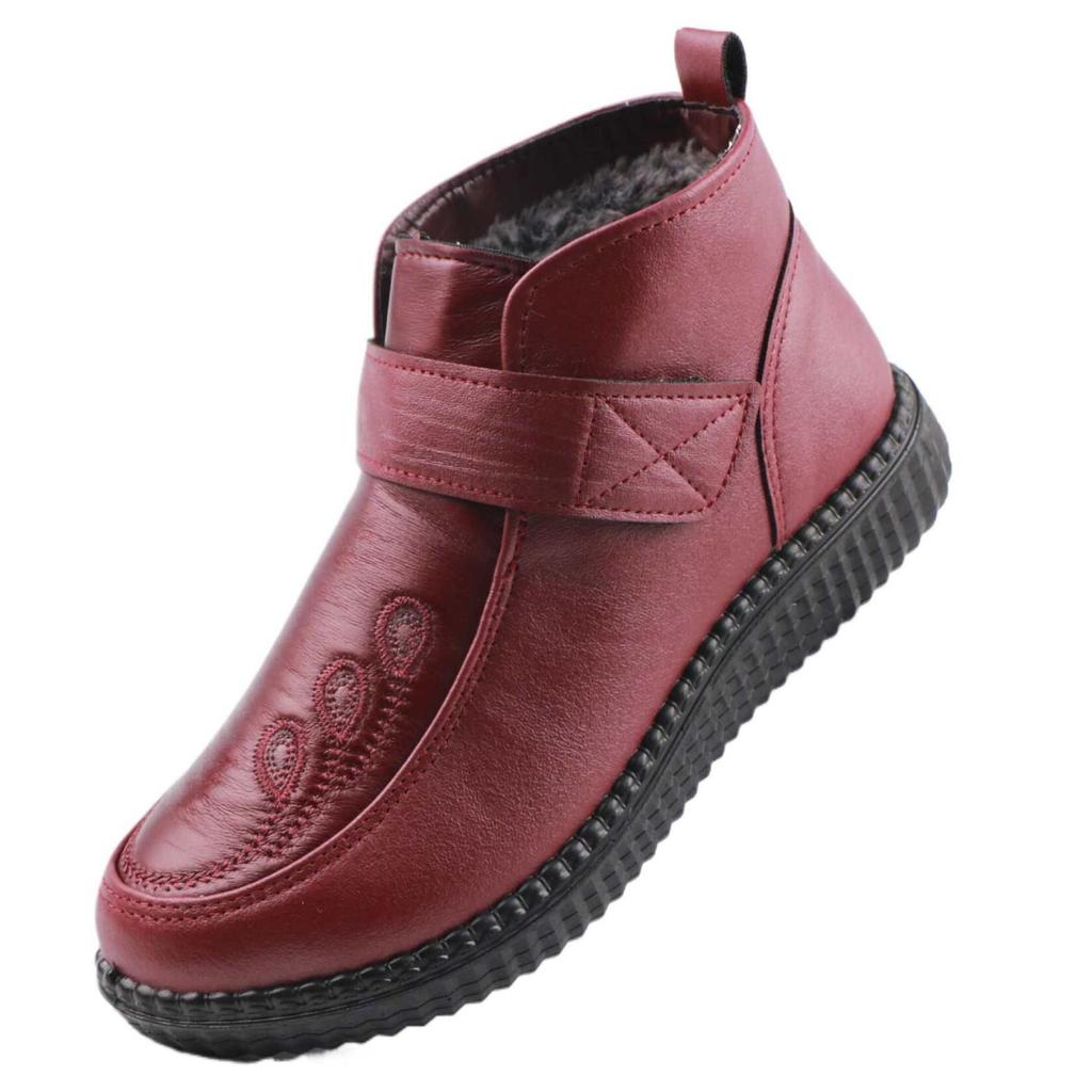 Women's Winter Cotton Shoes - Warm, Velvet-Lined, Middle-Aged & Elderly Style