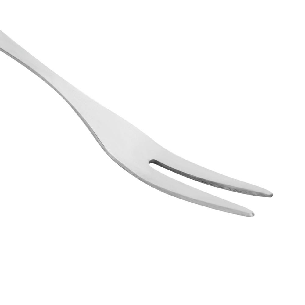 20Pcs Reusable Rustless Steel Fruit Fork Polished Long handle Ice Cream Fork Rust Resistant Anti Slip Salad Fork Party