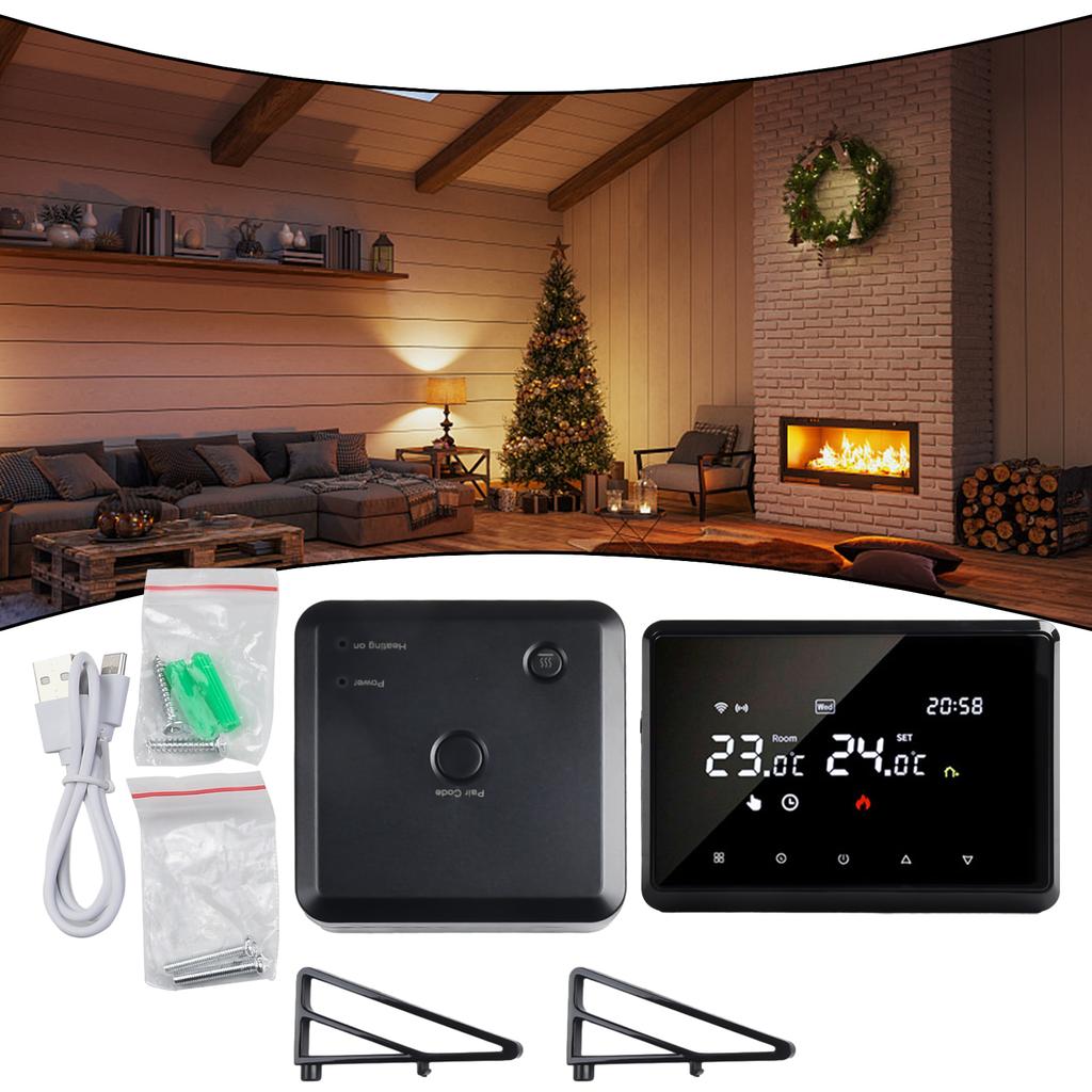 APP Control Accurate Temperature Compatible Current Load 3A / 3A Accurate Temperature Voice Control Water Floor Heating