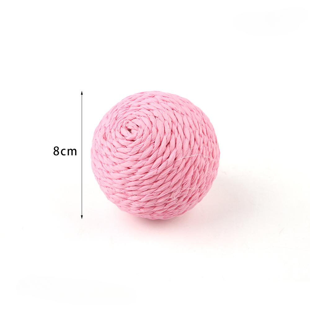 Cat Toys Interactive Scratch Chew Ball Handmade Weave Kitty Fun Cat Toy Ball Cat Scratcher Bite Ball Toy Pet Products