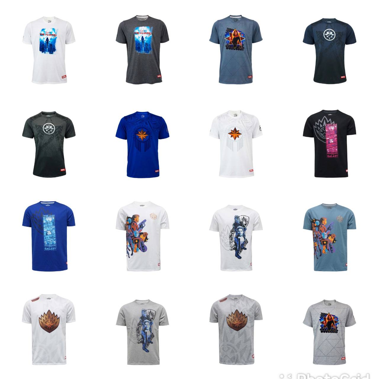 

Мужская футболка Marvel Капитан Марвел Стражи Галактики Полиэстер с принтом Короткий рукав Круглый вырез Быстросохнущий FBT