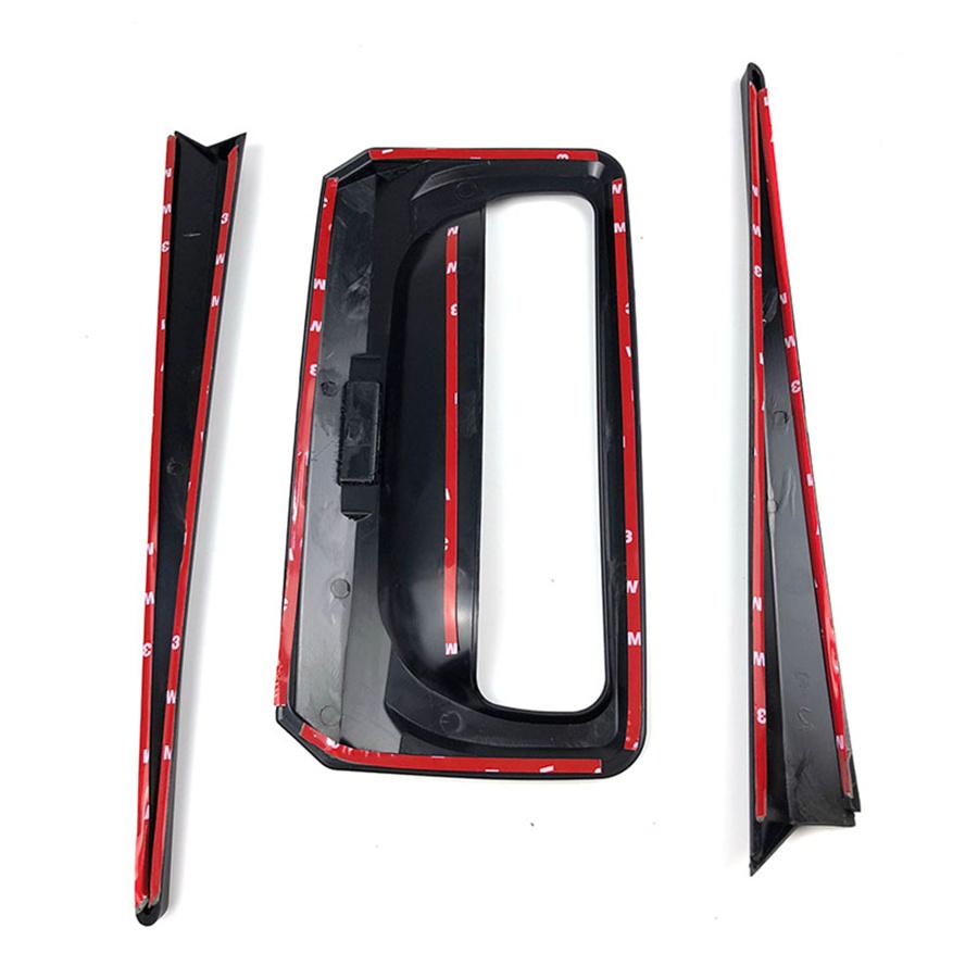 Matte Black Car Rear Gate Trunk Protector Trim For Ford Ranger T7 2012-2019
