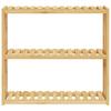 Bathroom Shelf with 3 Shelves Wall Mounted 60 X 15 X 54 Cm Bamboo