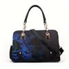 Borsa a cartella con stampa floreale, tracolla regolabile, borsa a spalla, portamonete per donne, per uso quotidiano, viaggi, lavoro, scuola e occasioni casual.