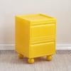 Multi-Layer Plastic Drawer Cabinet Bedside Storage Organizer for Children's Room And Bedrooms Compact Storage Unit for Small Spa