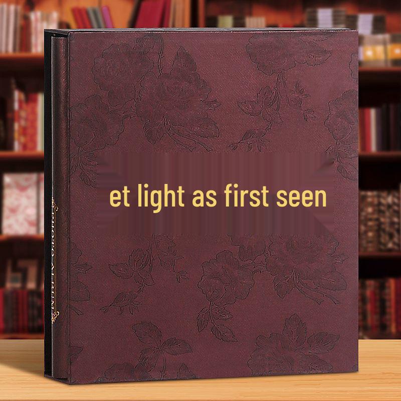 Familienfotoalbum - Große Kapazität mit Blättern in gemischten Größen für Fünf-Zoll-Fotos, Gedenkalbum-Sammlung