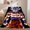 1 Stück Son Goku Druck Flanelldecke, Hohe Qualität für alle Jahreszeiten, Heimdekoration, Wärme und Komfort, Perfekt für Weihnachtsgeschenke