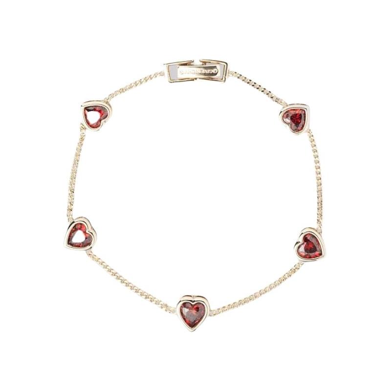 Givenchy Logo Design Metal Cubic Zirconia Bracelet Unisex Couple Style Gold 21637840 07B00349-Gold золотой