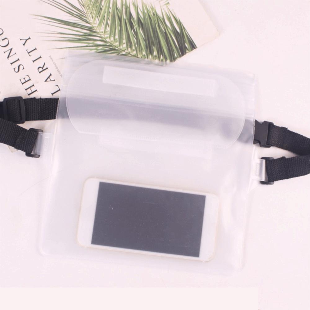 

Portable Water-Sprinkling Festival Waist Bag Simple Phone Case Shoulder Bag Swimming білий