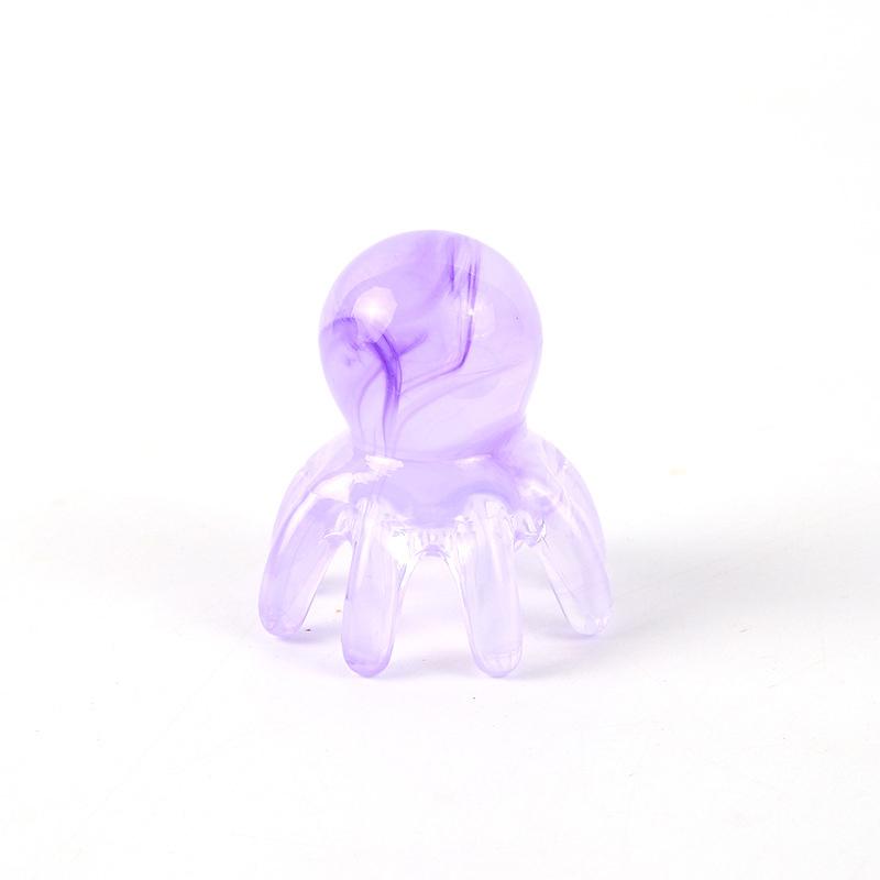 Octopus Shaped Massage Comb Resin Wide Tooth Scalp Massaging Claw Multifunctional Head Scraping Acupoint Meridian Comb